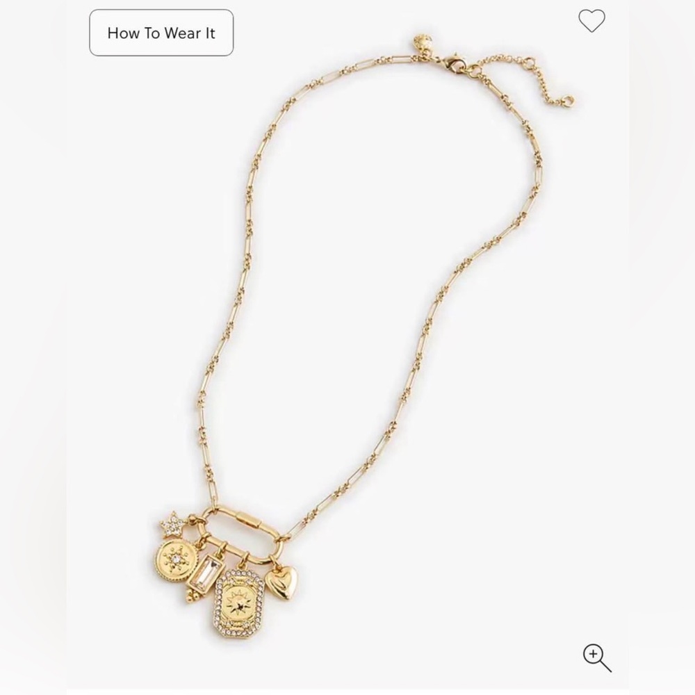 J. Crew Factory Carabiner Charm Necklace